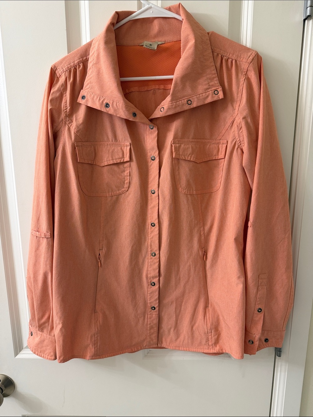 Duluth Trading Co Coral Button-Front Utility Shirt